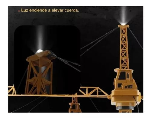 Grúa de construcción torre de altura 128 cms