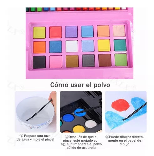 Set de Dibujo y Pintura con 208 pcs