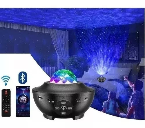 Proyector De Galaxia Estrellas Led Y Sonido Bluetooth