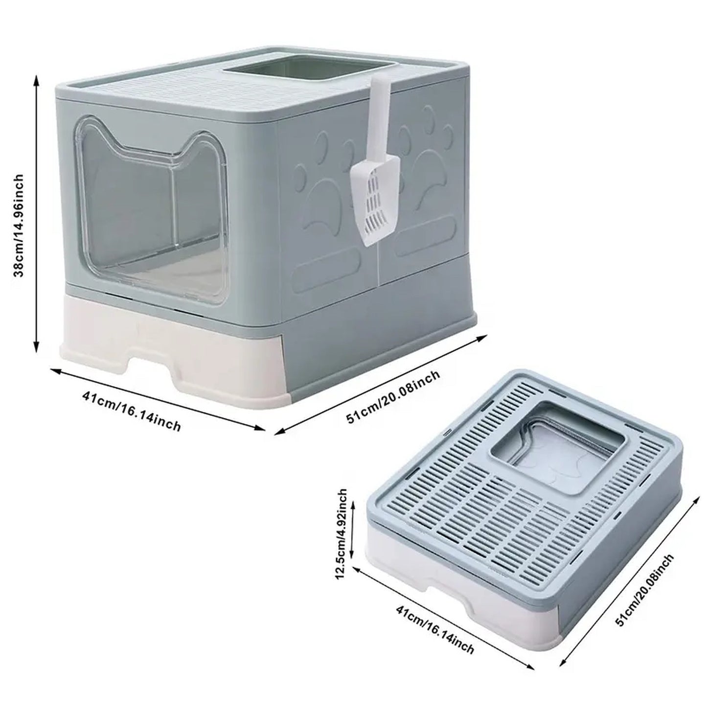 Arenero Tipo Cúpula para Gatos Baño Sanitario