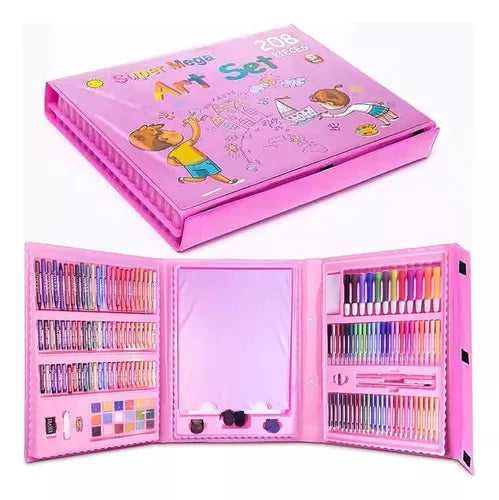 Set de Dibujo y Pintura con 208 pcs