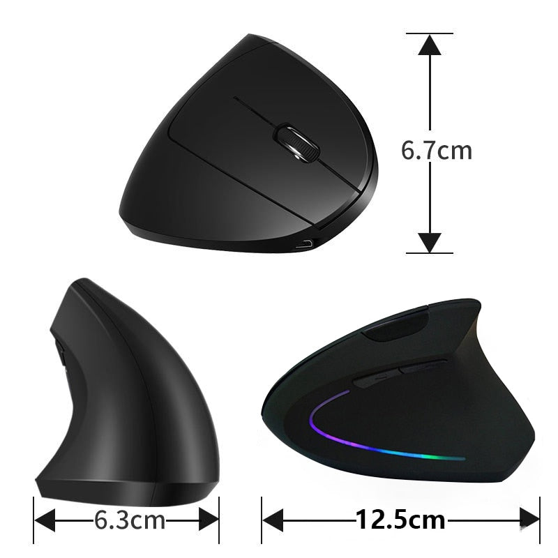 Mouse Ergonómico Vertical Inalámbrico