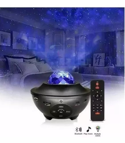 Proyector De Galaxia Estrellas Led Y Sonido Bluetooth