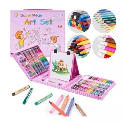 Set de Dibujo y Pintura con 208 pcs