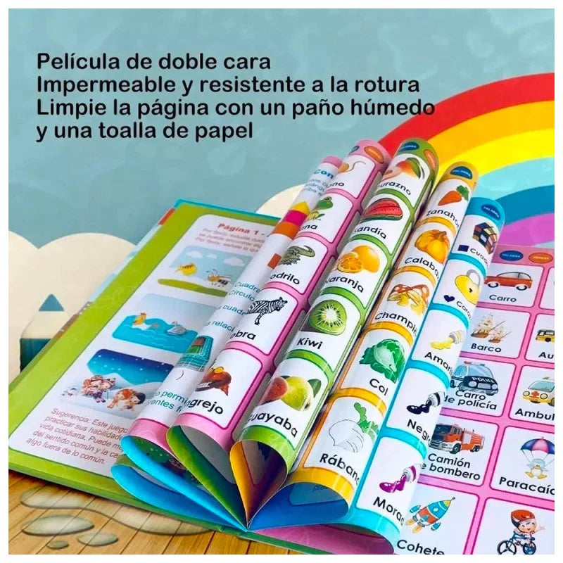 Libro Interactivo Bilingüe Aprendizaje para Niños