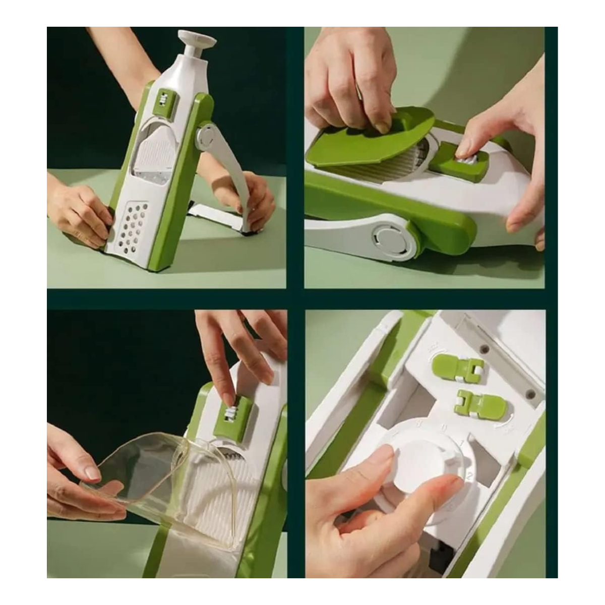 Cortador Rebanador Mandolina Multifuncional 4 Modos Corte