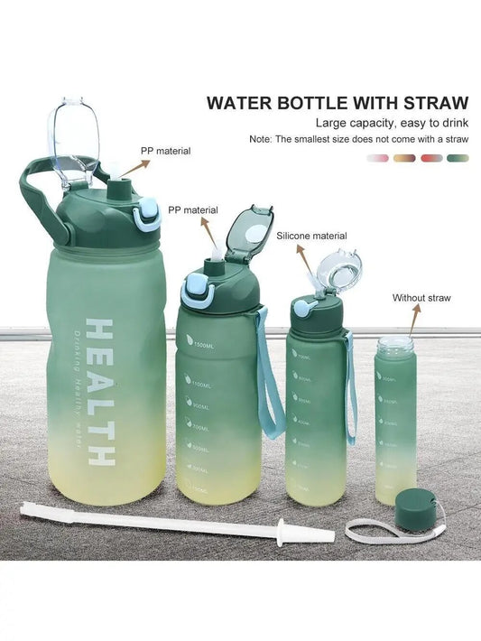 Set 4 Piezas Botellas De Agua Entrenamiento