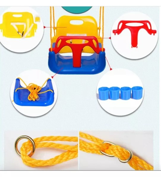 Columpio Silla 3 En 1 Ajustable Portátil Niños Asiento Bebé